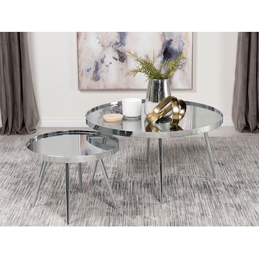 Nevis 2 Pcs Nesting Coffee Tables