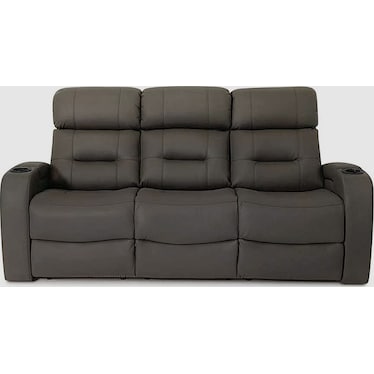 Nico Gray Dual Power Recliner Sofa