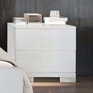 Paris White Nightstand
