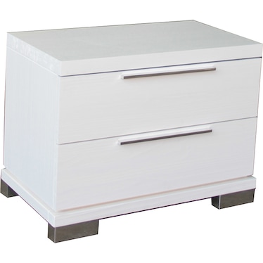 Milano White Nightstand
