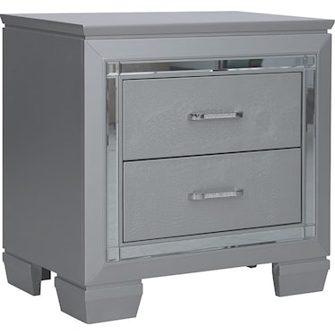 Valeria Silver Nightstand