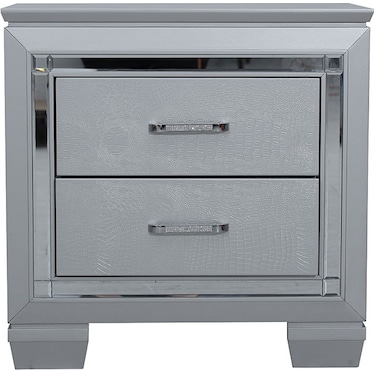 Valeria Silver Nightstand