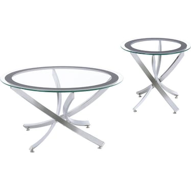 Elliptic Occasional Table 2 Pcs Set