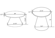 occasional table sets  pcs  