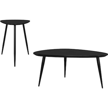 Yuki Triangular Occasional Table 2 Pcs Set