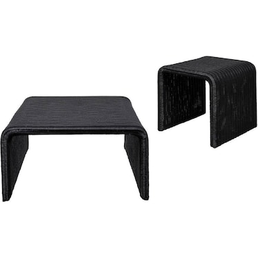 Dakar Woven Rattan Occasional Table 2 Pcs Set