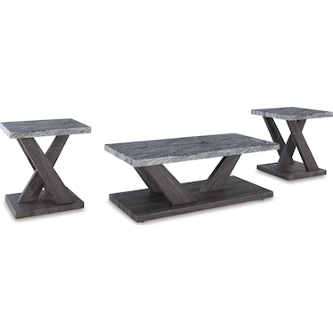 Bensonale Occasional Table Set of 3 with Casters