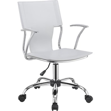 Louis White Office Chair