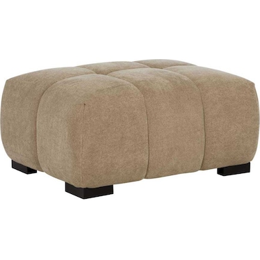 Lazlo Camel Upholstered Rectangular Ottoman