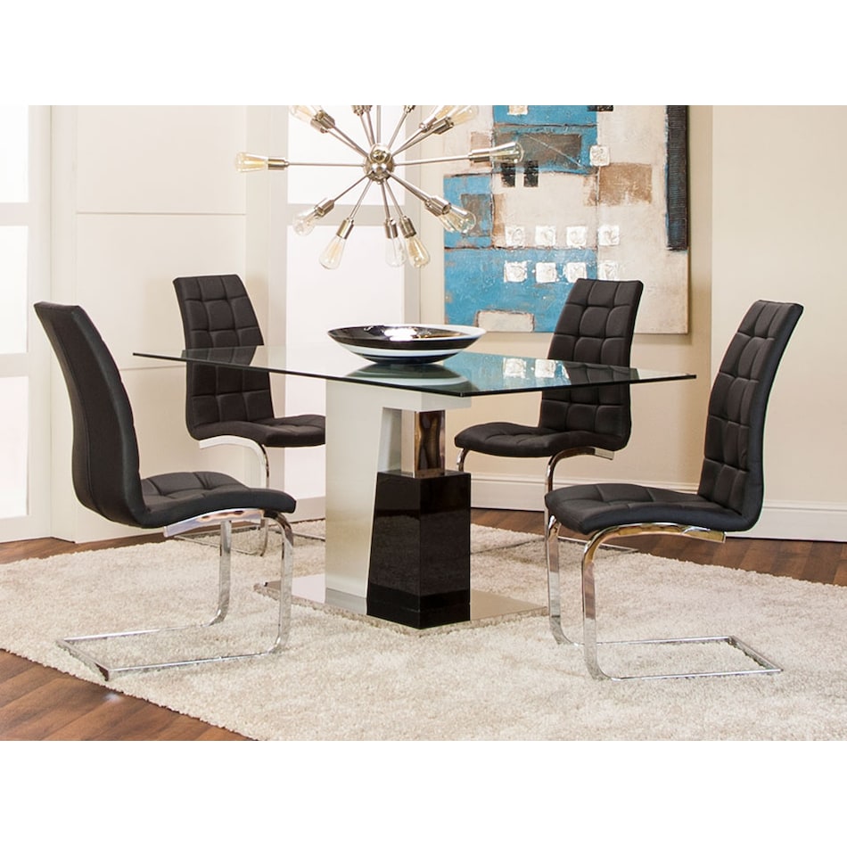 padria dining sets ym  blk pcs  