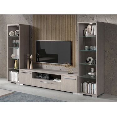 Panama Matte Gray 107" Wall Unit