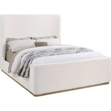 Perri Boucle Upholstered Queen Sleigh Bed