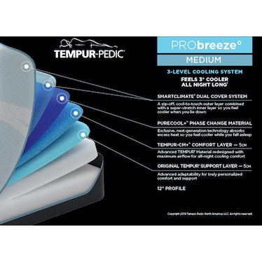 Tempur-ProBreeze 2.0 Medium Queen Mattress