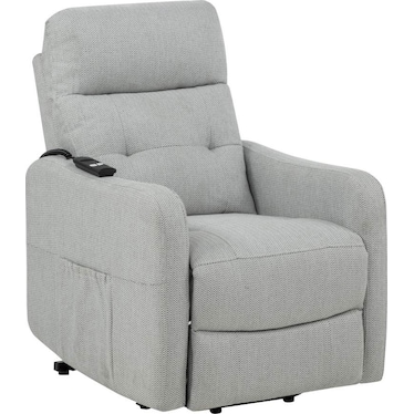 Ferrano Light Grey Power Lift Recliner