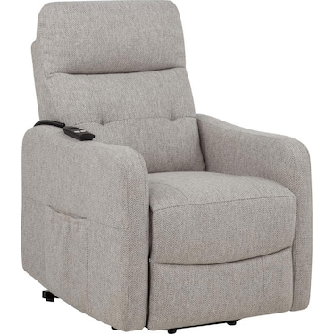 Ferrano Taupe Power Lift Recliner