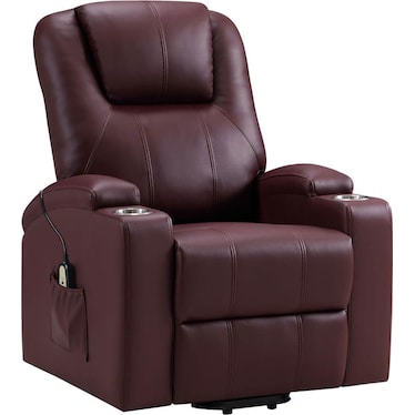 Noriega Wine Power Lift Massage Recliner