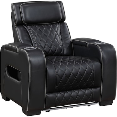 Boyton Black Dual Power Recliner
