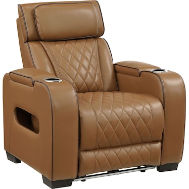 Boyton Caramel Dual Power Recliner