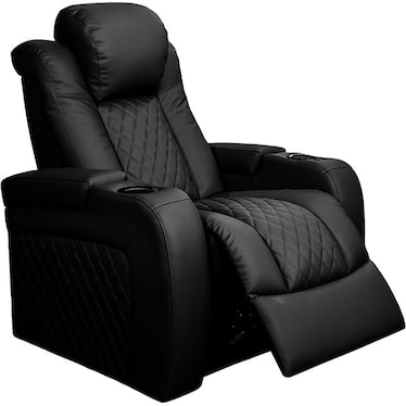 Oporto Black Dual Power Recliner