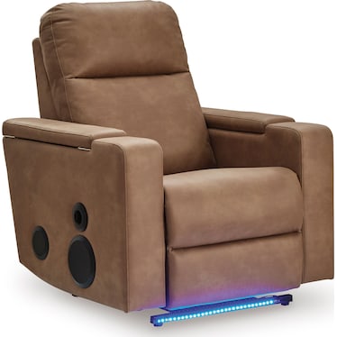 Carmen Glider Dual Power Recliner w/ Audio, Massage, & Heat