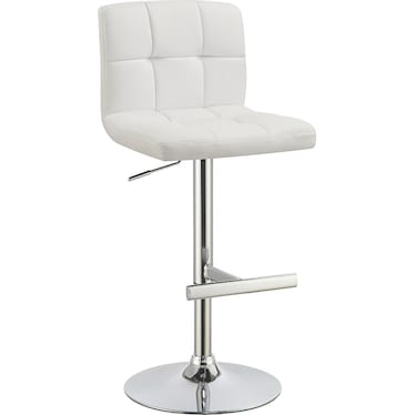 Retro White Adjustable Stool