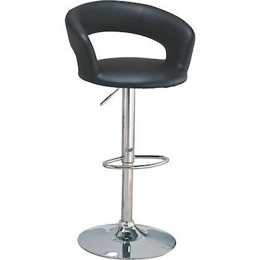 Ring Black Adjustable Stool