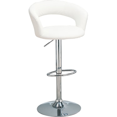 Ring White Adjustable Stool