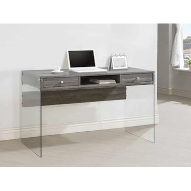 Romulo Grey Writing Desk