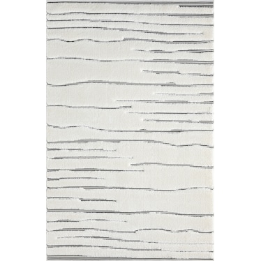 Natural Torn White Rug