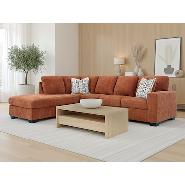 Waverly Spice Left Sectional