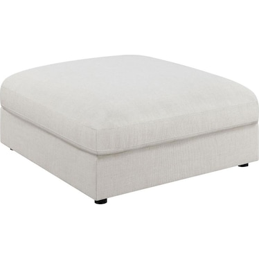 Haven Beige Square Ottoman