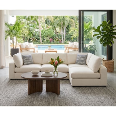 Haven Beige 4 Pcs Modular Sectional