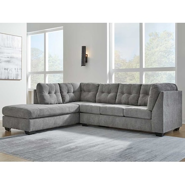 Silas Gray Right Full Sleeper Sectional