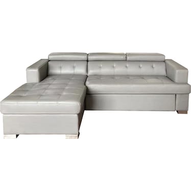 Fleming Gray Right Sleeper Sectional