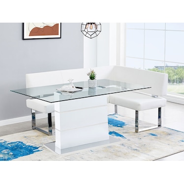 Shay White Dining 2 Pcs Set