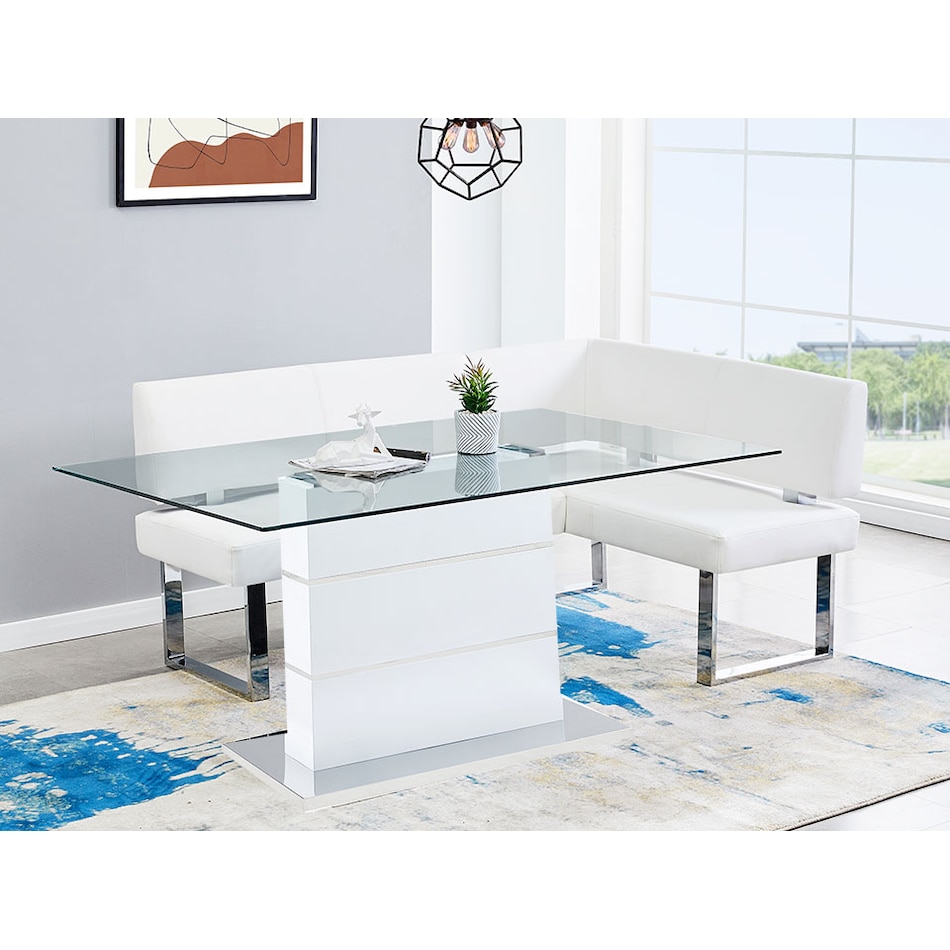 shay dining sets hgpb wht pcs  