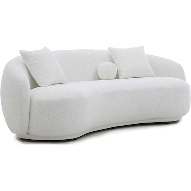 Sheyla Boucle White Sofa