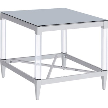 Petra Mirror Top End Table