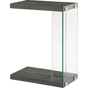 Colby Gray Crystal Snack Table