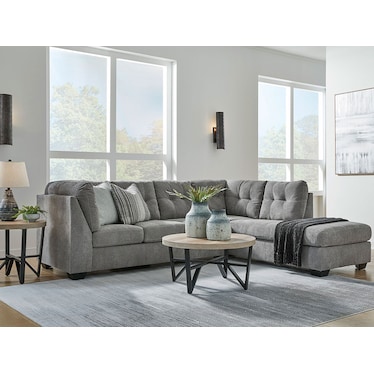 Silas Gray Right Chaise Sectional