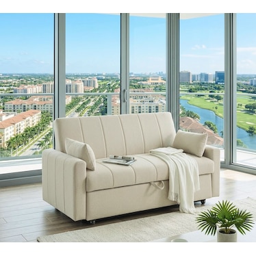 Eloisa Latte Boucle Sleeper Sofa