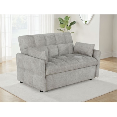 Nathaniel Light Gray Convertible Sleeper Sofa