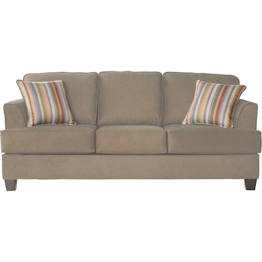 Beamer Khaki Queen Sofa Sleeper