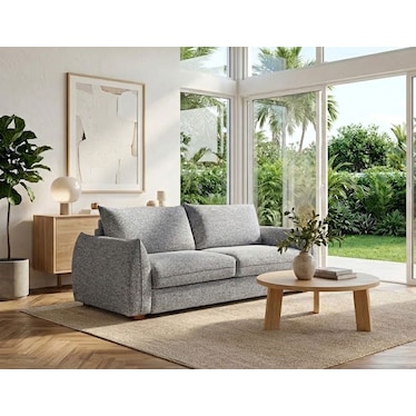 Katrina Gray Chenille Full Sleeper Sofa