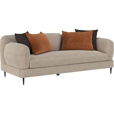Terry Beige Chenille Sofa