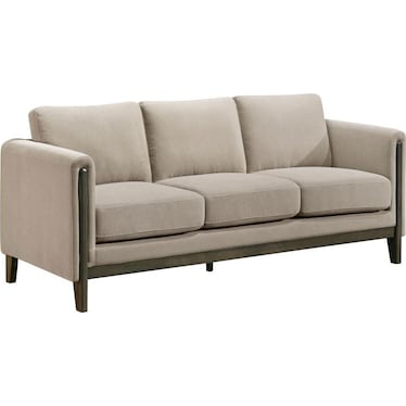 Evander Taupe Sofa