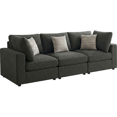 Haven Charcoal 3 Pcs Modular Sofa