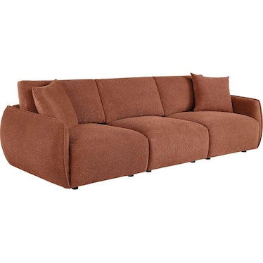 Halston Coral Chenille 3 Pcs Modular Sofa