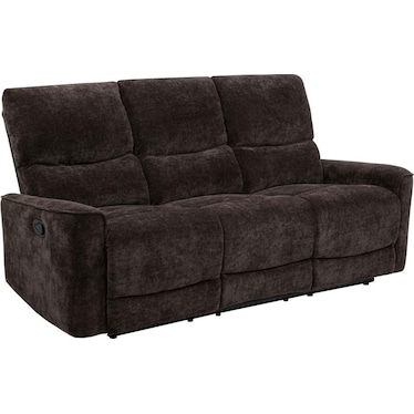 Liora Brown Chenille Recliner Sofa