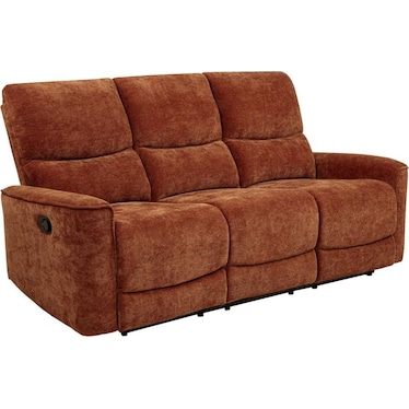 Liora Spice Chenille Recliner Sofa